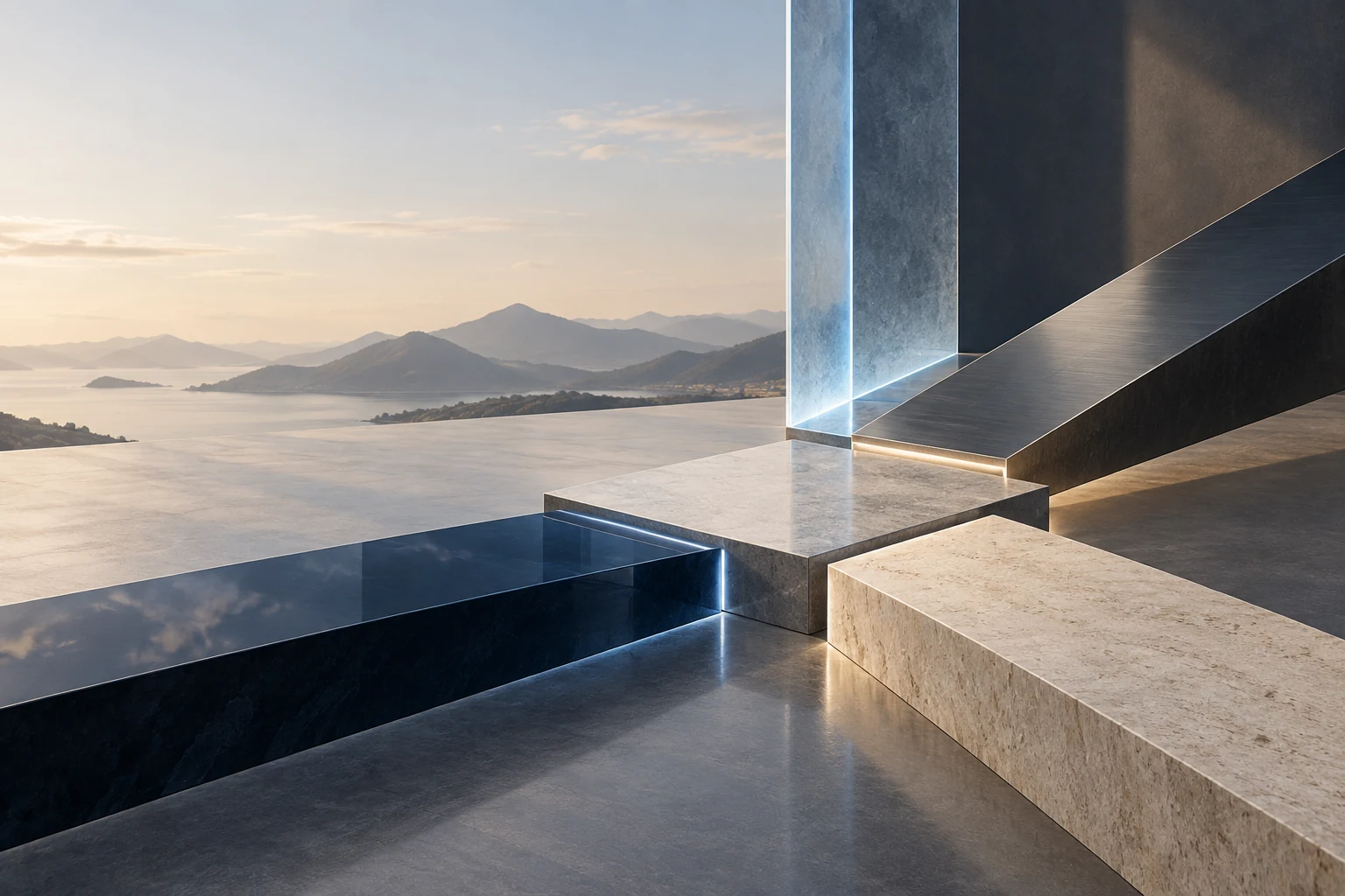 Four architectural paths meeting at one shared platform